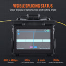 VEVOR Soudeuse fibre optique 6 moteurs, épisseuse fusion fibre optique à alignement de noyau, épissage 6s, chauffage 13s, écran LCD 5", support de fibre 3 en 1, batterie 7800 mAh pour SM MM DS NZDS - image 5