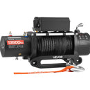 VEVOR Treuil Électrique 12 V CC 6100 kg avec Corde Synthétique Φ 9,5 mm x 26 m, Télécommande sans Fil et Filaire, Étanchéité IP55, pour Remorquage de SUV, Jeep, Remorque, Bateau, Véhicule Tout-terrain - image 11