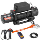 VEVOR Treuil Électrique 12 V CC 6100 kg avec Corde Synthétique Φ 9,5 mm x 26 m, Télécommande sans Fil et Filaire, Étanchéité IP55, pour Remorquage de SUV, Jeep, Remorque, Bateau, Véhicule Tout-terrain
