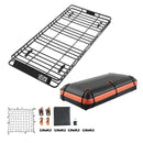VEVOR Porte-bagage pour voiture 2120 x 990 x 105 mm, panier de toit universel en acier allié avec sac de chargement de 200 x 100 x 260 mm, filet et sangles à cliquet, charge 113,4 kg, pour SUV Camion - image 10