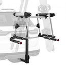 VEVOR Porte-skis sur attelage, pour récepteur 5 cm, support pour planche à neige, capacité 6 paires de skis ou 4 planches, avec verrou, sangle de sécurité, accès inclinable, rembourrage en caoutchouc - image 2