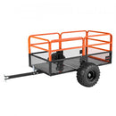 VEVOR Remorque à Benne Basculante, 793 L, Remorque de Tracteur Tondeuse à Gazon de Jardin en Acier, Capacité de Charge 800,6 kg, avec Pneus 45,72 cm, Chariot de Transport à Déversement pour VTT, UTV - image 2
