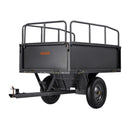 VEVOR Remorque à Benne Basculante, 481 L, Remorque de Tracteur Tondeuse à Gazon de Jardin en Acier, Capacité de Charge 272 kg, avec Pneus 40,64 cm, Chariot de Transport à Déversement, pour VTT, UTV - image 10
