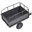 VEVOR Remorque à Benne Basculante, 481 L, Remorque de Tracteur Tondeuse à Gazon de Jardin en Acier, Capacité de Charge 272 kg, avec Pneus 40,64 cm, Chariot de Transport à Déversement, pour VTT, UTV - image 12