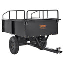 VEVOR Remorque à Benne Basculante Capacité de Charge 340 kg Remorque Utilitaire de Jardin Robuste avec Côtés Amovibles Chariot de Transport à Déversement 0,34 m³​ pour Tracteur, Tondeuse à Gazon, VTT - image 12