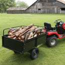 VEVOR Remorque à Benne Basculante Capacité de Charge 340 kg Remorque Utilitaire de Jardin Robuste avec Côtés Amovibles Chariot de Transport à Déversement 0,34 m³​ pour Tracteur, Tondeuse à Gazon, VTT - image 9