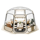 VEVOR Tente Bulle Pop-up, 3,66 x 3,45 m, Tente Igloo Dôme de Jardin pour 10-12 Personnes, Abri de Camping d'Extérieur Transparent avec Fenêtres, Imperméable et Résistante aux UV, Vue Panoramique 540° - image 12