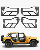 VEVOR Tube porte pour Jeep, 4 portes, porte tubulaire pour Jeep de style aventure avec charnières robustes, loquet OE, coussinets en caoutchouc et tube en acier trempé, pour Jeep Wrangler JK 2007-2018