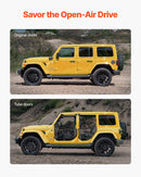 VEVOR Tube porte pour Jeep, 4 portes, porte tubulaire pour Jeep de style aventure avec charnières robustes, loquet OE, coussinets en caoutchouc et tube en acier trempé, pour Jeep Wrangler JK 2007-2018 - image 7