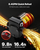 VEVOR Bidon d'Essence et Diesel sur Roues, 113,5 L, Réservoir de Carburant avec Pompe Électrique, Tuyau 3 m, Chariot de Ravitaillement Stockage de Carburant pour VTT, Voiture, Tondeuse, Bateau, Moto - image 4