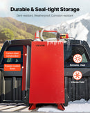 VEVOR Bidon d'Essence et Diesel sur Roues, 113,5 L, Réservoir de Carburant avec Pompe Électrique, Tuyau 3 m, Chariot de Ravitaillement Stockage de Carburant pour VTT, Voiture, Tondeuse, Bateau, Moto - image 5