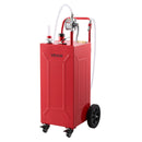 VEVOR Chariot Carburant 113,6 L Réservoir à Carburant Mobile Pompe Manuelle, Réservoir en Acier au Carbone, avec 4 Roues et Tuyau, pour Essence et Diesel, Voiture, Quad, Tondeuse, Moto, Bateau, Rouge - image 10