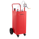 VEVOR Chariot Carburant 113,6 L Réservoir à Carburant Mobile Pompe Manuelle, Réservoir en Acier au Carbone, avec 4 Roues et Tuyau, pour Essence et Diesel, Voiture, Quad, Tondeuse, Moto, Bateau, Rouge - image 11