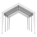 VEVOR Carport, 3,05 x 6,09 m, Abri de Voiture Robuste avec Cadre en Acier, Abri de Garage Extérieur, Résistant aux UV et à l'Eau, Protection Toutes Saisons, Auvent pour Voiture, Bateau, Moto, Blanc - image 11