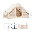 VEVOR Tente de Camping Gonflable, 3x2x2 m, Tente de Glamping pour 3 à 5 Personnes Oxford 300D Facile à Installer, avec Pompe à Main, Portes, Fenêtres en Maille, Sac de Rangement, Transport Simple - image 10