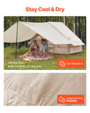 VEVOR Tente de Camping Gonflable, 3x2x2 m, Tente de Glamping pour 3 à 5 Personnes Oxford 300D Facile à Installer, avec Pompe à Main, Auvent, Portes, Fenêtres Maille, Sac de Rangement, Transport Simple - image 5