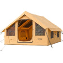 VEVOR Tente de Camping Gonflable, 4 x 3 x 2,2 m, Tente de Glamping pour 5 à 8 Personnes avec Pompe à Main, 2 Puits de Lumière, Auvent, Portes, Fenêtres en Maille, Sac de Rangement, Facile à Installer - image 11