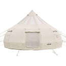 VEVOR Tente Yourte en Toile, Tente Cloche 5 m pour Camping Familial, Glamping, Chasse, Événements Plein Air, Jusqu'à 12 Personnes, avec Passage pour Conduit de Poêle, Tapis Amovible, Toit Anti-pluie - image 10