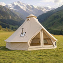 VEVOR Tente Yourte 4 m Jusqu'à 4 Personnes Tente Cloche en Tissu Oxford, pour 4 Saisons, Camping Familial, Glamping, Chasse, Événements Plein Air, avec Passage pour Conduit de Poêle, Tapis Amovible - image 2