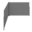 VEVOR Auvent Latéral Rétractable 200x600 cm Paravent Extérieur Imperméable Brise-Vue Tissu en Polyester 180 g/m² Pare-vent Écran de Séparation Résistant aux UV 30+ pour Jardin, Balcon, Terrasse, Gris - image 11