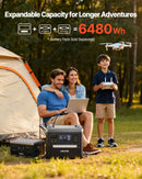 VEVOR Station Électrique Portable 2160 Wh Générateur Solaire Portable 2400 W Panneau Solaire Pliable 200 W pour Alimentation Camping Véhicules de Loisirs, 10 Ports de Sortie, Puissance Entrée Réglable - image 5