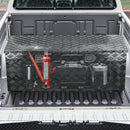 VEVOR Boîte à outils pour camion en aluminium, 1219,2x495,3x444,5 mm, coffre de benne de pick-up verrouillage, plaqué à rayures, avec poignées latérales et serrures, pour remorque camping-car, noir - image 9