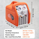 VEVOR Station de Récupération Fluides Frigorigènes Portable 3/4 HP Machine de Récupération de Réfrigérant Liquide ou Vapeur 2,2 kg/min 1450 tr/min Auto-Nettoyage R22 R134A R401A Climatisation HVAC - image 8