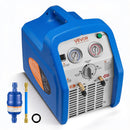VEVOR Station de Récupération Fluides Frigorigènes 1 HP, Récupérateur de Fluide Frigorigène Double Cylindre, pour Réfrigérant Liquide Vapeur CVC Climatisation Auto, Groupe de Récupération Portable