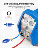 VEVOR Station de Récupération Fluides Frigorigènes 1 HP, Récupérateur de Fluide Frigorigène Double Cylindre, pour Réfrigérant Liquide Vapeur CVC Climatisation Auto, Groupe de Récupération Portable - image 6