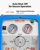 VEVOR Station de Récupération Fluides Frigorigènes 1 HP, Récupérateur de Fluide Frigorigène Double Cylindre, pour Réfrigérant Liquide Vapeur CVC Climatisation Auto, Groupe de Récupération Portable - image 7