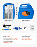 VEVOR Station de Récupération Fluides Frigorigènes 3/4 HP, Récupérateur de Fluide Frigorigène Monocylindre, pour Réfrigérant Liquide Vapeur CVC Climatisation Auto, Groupe de Récupération Portable - image 8