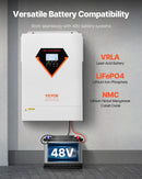 VEVOR Onduleur Solaire Hybride 6000 W Chargeur à Onde Sinusoïdale Pure Tout-en-un, 48 V CC vers 220/230 V CA Monophasé, Contrôleur Solaire MPPT 120 A Intégré, pour Systèmes Photovoltaïques Hors Réseau - image 6