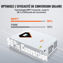 VEVOR Onduleur Hybride 5500 W Onduleur Solaire Hybride Chargeur Hors Réseau à Onde Sinusoïdale Pure 230 V CA avec Contrôleur de Charge Solaire MPPT 100 A Intégré, Charge Hybride, Utilitaire, Solaire - image 4