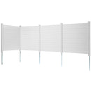 VEVOR Panneau Brise Vue Extérieur 127x127 cm Clôture de Jardin Horizontale Kit 4 Panneaux de Confidentialité avec Piquets Métalliques, Accessoires pour Sols Souples, Cacher les Climatiseurs, Poubelles - image 11