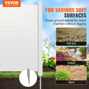 VEVOR Panneau Brise Vue Extérieur 127x127 cm Clôture de Jardin Horizontale Kit 4 Panneaux de Confidentialité avec Piquets Métalliques, Accessoires pour Sols Souples, Cacher les Climatiseurs, Poubelles - image 3