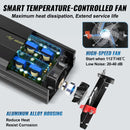 VEVOR Onduleur à onde sinusoïdale pure, 3000 W, onduleur de voiture CC 24 V vers CA 230 V, avec port USB, écran LCD, télécommande, prise EU, pour camping-car, camion, voiture, système solaire, voyage - image 7