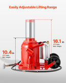 VEVOR Cric Bouteille Hydraulique et Pneumatique Capacité 50 T, Cric de Levage pour Voiture Plage 26,5-41 cm, avec Pompe, pour Entretien Réparation Automobile SUV Camion, Atelier Garage, Rouge - image 5