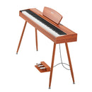 VEVOR Piano Numérique 88 Touches Lestées, Mode Double Clavier et Haut-parleurs, avec Pupitre à Partitions, Support, Pédale de Sustain, 280 Sonorités, Connexion Sans Fil, pour Débutants, Couleur Bois - image 12