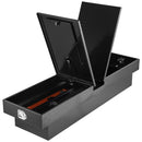 VEVOR Boîte à outils pour camion robuste en aluminium à texture diamant, 1771x507x331 mm, coffre à outils étanche pour benne de camionnette, camping-car, avec serrure, clés et poignées latérales, noir