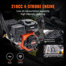 VEVOR Nettoyeur haute pression à gaz 3400 PSI laveuse pression à gaz 2,6 GPM pompe en aluminium pistolet pulvérisateur rallonge 5 buses connexion rapide pour nettoyage voitures, maisons, allées, patio - image 4