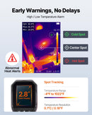 VEVOR Caméra Thermique Résolution TISR 320x240 pixels Imageur Thermique Résolution IR 256x192 pixels Vision 2 Mpx Fréquence Rafraîchissement 25 Hz, -20 °C à 550 °C, 4 Modes Image, 6 Palettes Couleurs - image 5