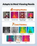 VEVOR Caméra Thermique, Résolution Infrarouge 256 x 192 pixels, Imageur Thermique Portable avec Vision 2 Mpx, Fréquence de Rafraîchissement 25 Hz, Écran Tactile 8,9 cm, -20 °C à 460 °C, Transfert WiFi - image 7