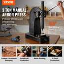 VEVOR Presse à Crémaillère, Presse à Arbre Manuelle de 3 Tonnes, Hauteur Maximale de 310 mm, Presse de Bureau Manuelle en Fonte, Presse Manuelle de Précision pour Estampage Pliage Étirement et Formage - image 3