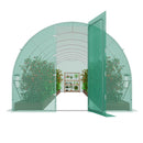 VEVOR Serre Tunnel Jardin, 835x290x225 cm, Tente Abri Plantes avec Cadre en Acier Galvanisé, Couverture en PE Verte, Porte à Glissière Enroulable, 16 Fenêtres, pour Extérieur Cultiver Légumes Fleurs - image 12