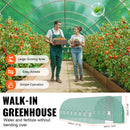 VEVOR Serre Tunnel Jardin, 835x290x225 cm, Tente Abri Plantes avec Cadre en Acier Galvanisé, Couverture en PE Verte, Porte à Glissière Enroulable, 16 Fenêtres, pour Extérieur Cultiver Légumes Fleurs - image 7
