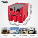 VEVOR Réservoir Diesel Portable 439 L Cuve de Ravitaillement Polyéthylène Rouge avec Pompe Transfert 12 V Jauge de Carburant Tuyau 4 m Buse Ravitaillement pour Véhicule Appareils Agriculture Industrie - image 8
