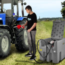 VEVOR Réservoir Diesel Portable 439 L Cuve de Ravitaillement Polyéthylène Gris avec Pompe Transfert 12 V Jauge de Carburant Tuyau 4 m Buse Ravitaillement pour Véhicules Appareils Agriculture Industrie - image 9
