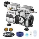 VEVOR Aérateur de Bassin 590 W Système d'Aération Lac jusqu'à 1,2 hectare Pompe à Air Étang Extérieure pour Circulation Oxygène en Eau Profonde, avec Compresseur Air, Diffuseur, Tuyau Lesté 30,5 m