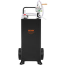 VEVOR Chariot à essence 30 gallons réservoir de stockage de carburant avec roues, pompe de transfert manuelle, conteneur d'essence carburant diesel pour voitures, tondeuses à gazon, VTT, bateaux, noir - image 12