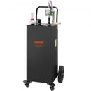 VEVOR Chariot de carburant, 35 gallons, réservoir de stockage d'essence 4 roues, pompe de transfert manuelle réservoir de carburant essence diesel pour voitures, tondeuses à gazon, VTT, bateaux, noir - image 2